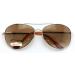 Metal Tear Drop Tri-Focal Reading Sunglasses Gold 2.75x - No Line Progressive Reader - Buy Online on GoSupps.com