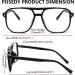 Feizedy Retro Blue Light Filter Glasses for Women & Men - 70s 80s Style PC Gaming Glasses - B2866 Black 54mm - Buy Online on GoSupps.com