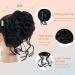 S-Noilite Claw Clip Messy Bun Hair Chignon | Curly Wavy Scrunchie Synthetic Ponytail Extension - Dark Black 1 - Buy Online on GoSupps.com