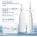 Bixdo Cordless Water Flosser with 3 Jet Tips | Rechargeable & Portable Oral Irrigator for Teeth | Wireless Charging Base | Ideal for Travel & Home Use - Buy Online on GoSupps.com
