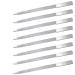 Terberl 8 Pack Diamond Nail File Metal Nail File Stainless Steel Double Side Nail File for Salon Home and Travel Men Women(7 Inch)