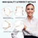 Duogege Vintage Oval Metal Reading Glasses for Men & Women - Anti-Blue Light Presbyopia Glasses Stylish Computer Glasses Gold 1.5 Diopters - Buy Online on GoSupps.com