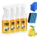 Amplesunshine Foam Cleaner Strong Decontamination Cleaners Spray Multifunctional Car Foam Cleaner Powerful Stain Removal Kit Foam Cleaner for Car and House Lemon Flavor (4Pcs 30ML)