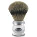 Hans Baier Exclusive Shaving Brush Acrylic Clear - Size 4 Silver Stripes