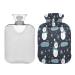 KCL Deci hot bottle with cover Christmas snowman ice cream runner 2L hot water bottle hot water bag for menstrual cramps neck and shoulder pain handfoot warmer