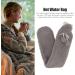 LBEC Rubber Hot Water Bottle - Safe Durable Multifunctional Heater | Dark Gray | International Shipping - Buy Online on GoSupps.com