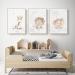 Exquleg 3 Set Nursery Posters - Cute Giraffe & Hare Animal Wall Art for Kids Room Decoration (30x40cm) - Unframed Baby Room Decor - Buy Online on GoSupps.com