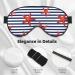 Starfish Navy Blue Stripe Sleep Eye Mask - Soft Blindfold for Sleeping & Travel - Buy Online on GoSupps.com