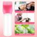 Root Comb Applicator Bottle 170ml - Professional Hair Oil & Dye Applicator with Brush | Dark Pink - Buy Online on GoSupps.com
