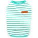 Zweitea Summer Dog Shirts for Small Dogs | Striped Breathable Cotton Vests & T-Shirts | Soft Pet Clothing for Chihuahuas & Puppies | XL Green Tank Tops - Buy Online on GoSupps.com