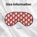 Fire Symbols Sleep Mask - Double-Sided Adjustable Eye Mask for Perfect Shading & Reduced Eye Edema | Soft Comfort for International Shipping - Buy Online on GoSupps.com