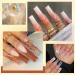 UR SUGAR Pink Brown Poly Extension Gel Nail Set - 6 Color Thermal Poly Nail Gel Kit for Women | Builder Gel in Pink, White, Brown - Soak Off Gel Polish Gift Box - Buy Online on GoSupps.com