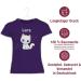 Personalized Gift: Cute Cat T-Shirt for Girls - Custom Name by Shirtracer - Purple Cat Design 11 - Buy Online on GoSupps.com