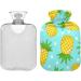 Buy Pineapple Hot Water Bottle with Cover - 2L Hand & Foot Warmer for Pain Relief - International Shipping - Buy Online on GoSupps.com
