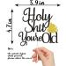KEWWRET Holy Shit You're Old Cake Topper  Happy Birthday Cake Decor  Old AF  Funny 30th 40th 50th 60th 70th 80th 90th Birthday Party Decoration (Gold and Black) - Buy Online on GoSupps.com