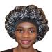 Queen Silk Bonnet for Sleeping | Wide Elastic Band | Reversible Double Layer | Large Size for Women's Curly Hair | Red Lips Pattern - Buy Online on GoSupps.com