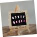 Beavorty 1Pc nail display board nail art showing detachable finger nail tips holders manicure showing rack practice manicure holder nail color display board mini wooden Work 26x18.1cm Assorted Color - Buy Online on GoSupps.com