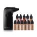 TEMPTU Air Flawless Complexion Airbrush Kit: Cordless Pro Airbrush System Refillable Pro Makeup Cartridges Includes Primer Blush Highlighter & Perfect Canvas Foundation Set Light/Medium Black Temptu Air