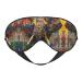 SSIMOO Elephant Print Ultra-Soft Light-Blocking Eye Mask for Optimal Comfort and Restful Sleep Black