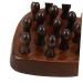HAPINARY Portable Wooden Comb for Men - Scalp Massage & Detangling Comb - Comfortable Pick Comb - 12.10X8.00X3.50CM Brown - Buy Online on GoSupps.com