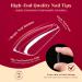 Rosalind Full Cover Medium Ballerina Nail Tips - 504pcs Clear Gel Nail Tips for Nail Art | 12 Sizes in Box - Buy Online on GoSupps.com