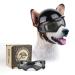 PETLESO Dog Goggles for Small Dogs with Helmet, 2pcs Dog Sunglasses and Hemet Set for Small Medium Dog Outdoor Driving Walking, Black