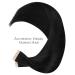 Premium If-of-Heart Tape Extensions - 40PCs Real Hair 120g 26 Inch Deep Black Invisible Skin Weft for Effortless Volume & Length - Buy Online on GoSupps.com