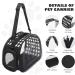 The Fellie Cat Carrier Airline Approved Pet Carrier for Cats and Puppy Foldable Cat Carrier with Shoulder Strap & Soft Mat Pet Travel Portable Bag Home for Small Dogs Cats Black - Buy Online on GoSupps.com