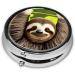 Cute Sloth Round Pill Box | 3 Compartment Travel Organizer | Portable Pill Box for International Shipping - Buy Online on GoSupps.com