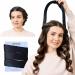 youberrySilk Heatless Curls 100% Mulberry Silk hair Curlers no Heat Heatless Curlers Headband for long and medium Hair (Black)