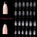 240 PCS 12 Sizes Gel Nail Tips Set - Medium Square & Medium Almond Shape - Pre-Buffed Artificial Nails Kit for Soft Gel Nail Extensions - Buy Online on GoSupps.com