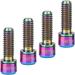 Vbestlife Titanium M6X18mm 4pcs Bike Disc Brake Clamp Bolts with Gasket - Buy Online on GoSupps.com