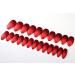TEN NAILS 24pcs Stiletto False Nails Almond Fake Nails Acrylic Long Tips 12 Sizes with Glue (Matte Metallic Red) - Buy Online on GoSupps.com