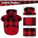 Large Red Plaid Dog Hoodie Sweater Set with Hat - Pet Clothes - Buy Online on GoSupps.com