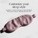 Colorado Home Co Silk Sleep Mask for Women and Men - Deep Mauve Eye Cover for Sleeping, Blindfold for Blackout Play - Buy Online on GoSupps.com