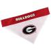 Pets First Collegiate Pet Accessories, Reversible Bandana, Georgia Bulldogs, Large/X-Large