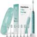 Aquasonic Vibe Series Ultra-Whitening Toothbrush ADA Accepted Power Toothbrush - 8 Brush Heads & Travel Case 40 000 VPM Motor & Wireless Charging - 4 Modes w Smart Timer Mint Green Metallic