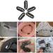 100 Pieces Wig Clips - Kamm Clips Tress Clips & Snap-Clip U-Form Metal Clips for Wig & Hat Fastening - Black & Dark Brown - Buy Online on GoSupps.com