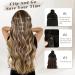 Buy Barsdar Clip-In Hair Extensions - 5 PCs Long Wavy Thick Synthetic Hair 45 cm Dark Brown Mix Auburn - For Women & Girls - Buy Online on GoSupps.com