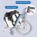 Wheelchair Folding Manual Wheelchair Lightweight Aluminum Transport Wheelchair for Adults Suitable for Home Nursing Home (Small Rear Wheel) - Buy Online on GoSupps.com
