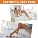 Organic Castor Oil Foot Pack - 2 Reusable Velcro Fastener Pads for Effective Therapy - Buy Online on GoSupps.com