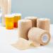 Tan Medical Self Adhesive Bandage Wrap 3 x 5 Yards - Pack of 12 Rolls | Breathable Vet Tape for First Aid Kits, Sports Injuries, Wrists, Ankles - Buy Online on GoSupps.com