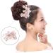 DOITOOL 1pc Mori Wedding Flower Handmade Comb Bridal Headdress Hair Comb for Wedding Floral Hair Accessories Crystal Bridal Hair Barrette Pearl Alloy Japanese and Korean Bride - Buy Online on GoSupps.com