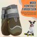 Buy Eyin Dog Shoes - Breathable Paw Protection & Non-Slip Sole for All Dog Sizes | 4 Pack Reflective Velcro Outdoor Sports | Size 8 Brown - Buy Online on GoSupps.com