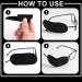 Buy 12pcs Reusable Large Size Black Eye Patches for Adults & Kids - Non-Woven Amblyopia & Strabismus Glasses Eye Patch - Ships Internationally - Buy Online on GoSupps.com