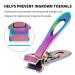 EBEWANLI Straight Toenail Clippers | 17mm Extra Wide, Heavy Duty for Thick Nails | 2 Piece Set for Seniors, Women, Men | Rainbow Color - Buy Online on GoSupps.com