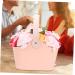 DOITOOL Box Portable Basket Rose Bouquet Bath Soap Plant Essential Oil Soap Rose Petal Soap Soap Decorative Soap Romantic Soap Miss Pink Cosmetic Ribbon - Buy Online on GoSupps.com