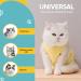Avont Katzenbody - Post-Op Recovery Suit for Cats | Leak Protection Abdominal Wound Care & Skin Disease Clothing | Yellow - Buy Online on GoSupps.com