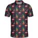 Flamingo Pineapple Tropical Exotic Polo Shirts for Men Women Men's Golf Shirts Short Sleeve, Lightweight Bowling Polos Multi Color Large