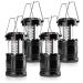 Camping Lantern, 4 Pack Brightness Adjustable LED Camping Lights, Collapsible IPX4 Waterproof Survival Lanterns for Power Outages, Home Emergency, Camping, Hiking, Hurricane